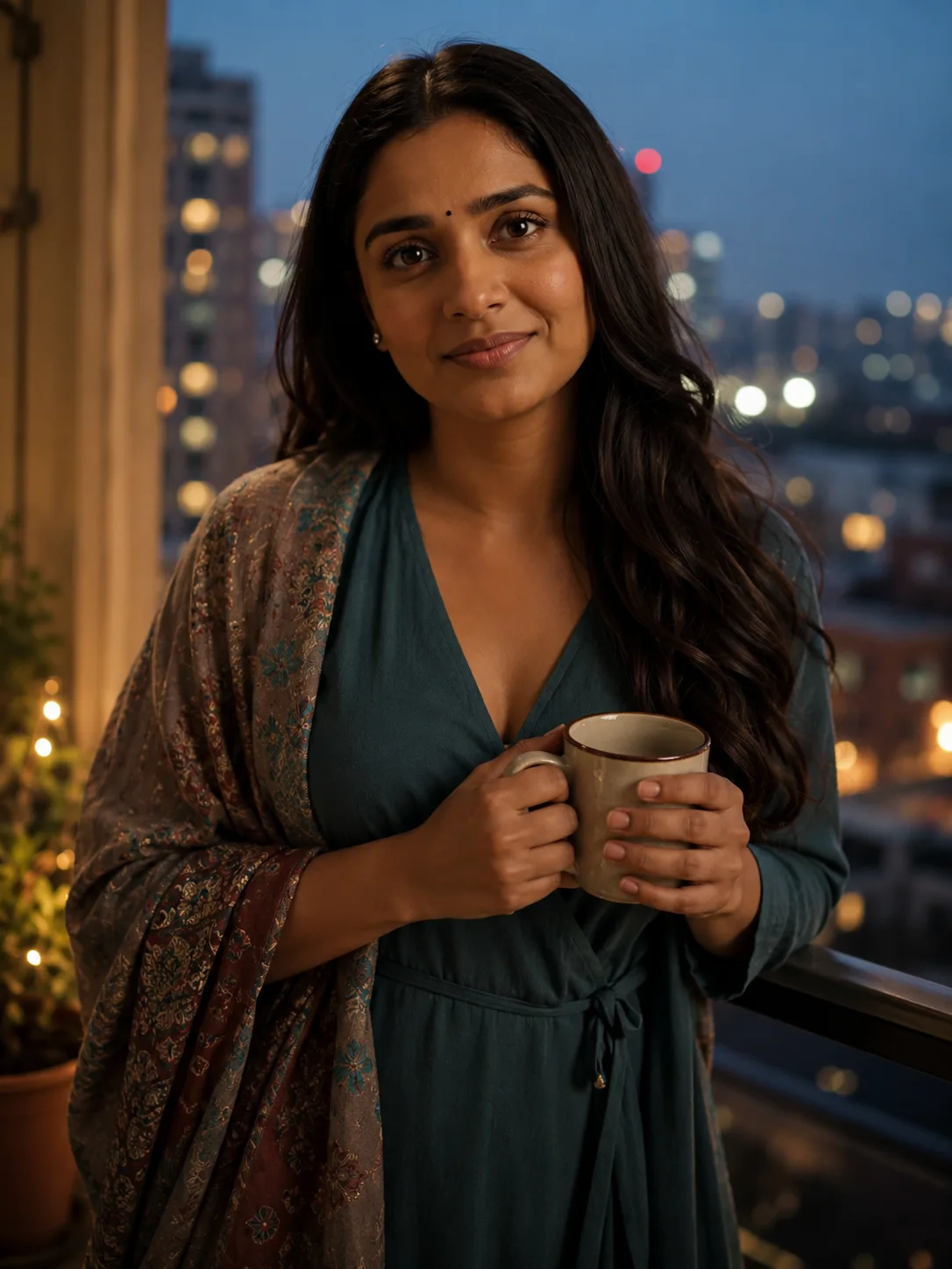 Meera Verma — Meera is a calm, mature, emotionally intelligent friend who listens without judging. She is peaceful, warm, and grounded